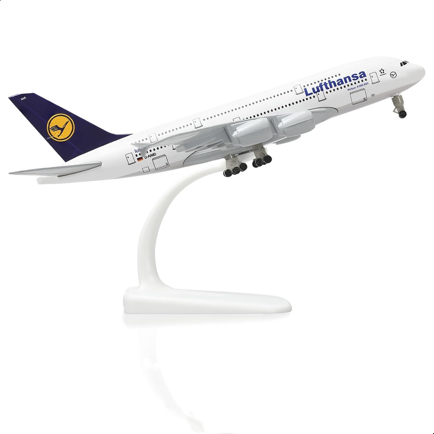 Model Airplane Plastic - Model samolotu A380 Lufthansa, niemiecki, skala
