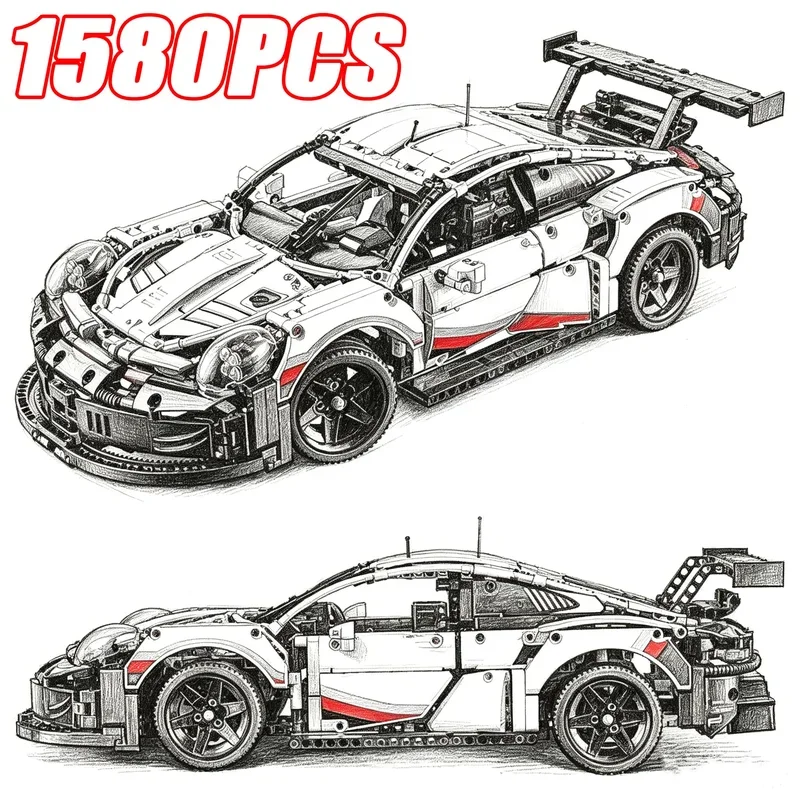 Lego Set Technic - 1580 elementów, zestaw klocków do składania