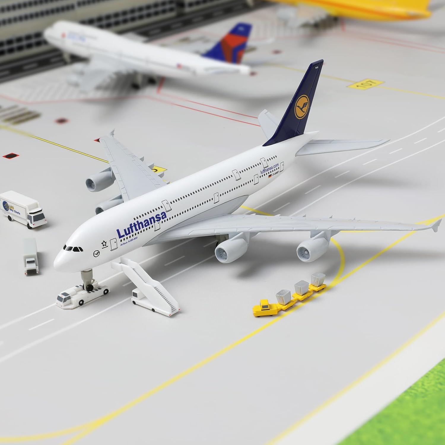 Model samolotu A380 Lufthansa, – Model Airplane Plastic recenzja i cena