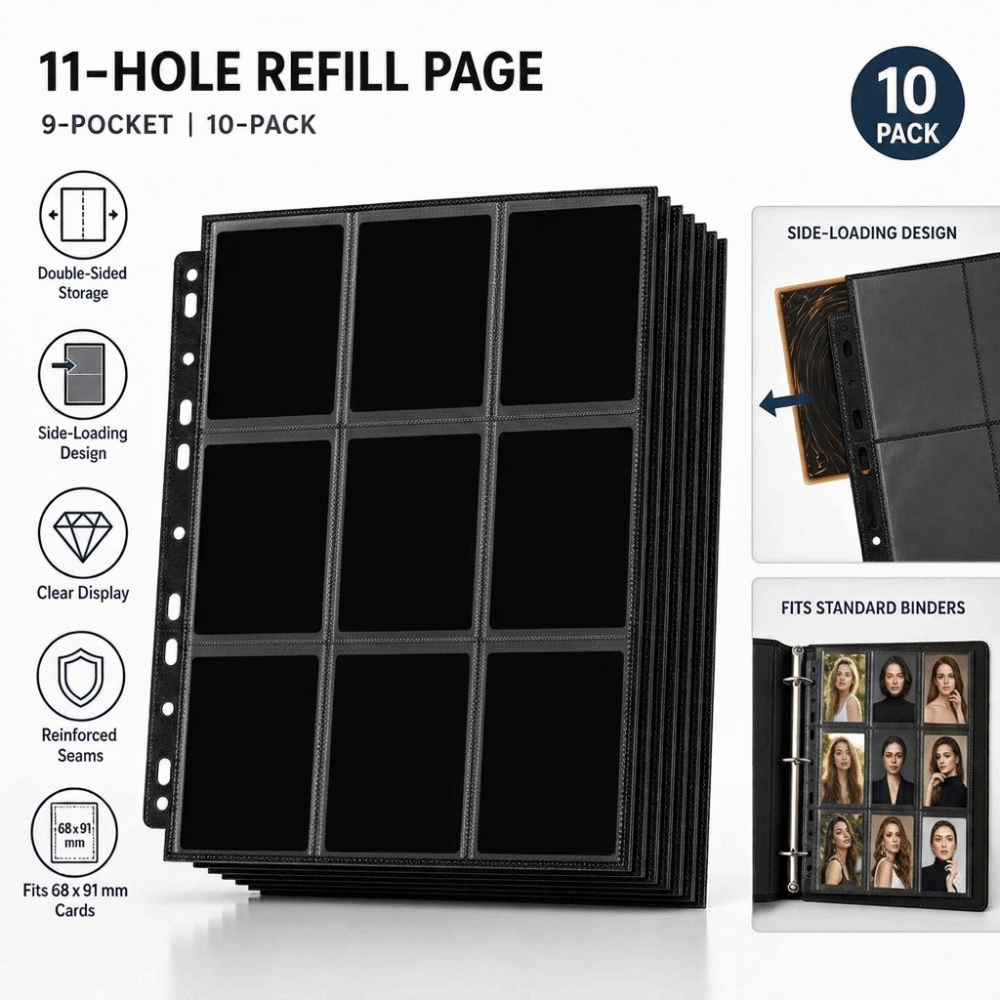 10 sztuk, strony do segregator – Trading Card Binder recenzja i cena