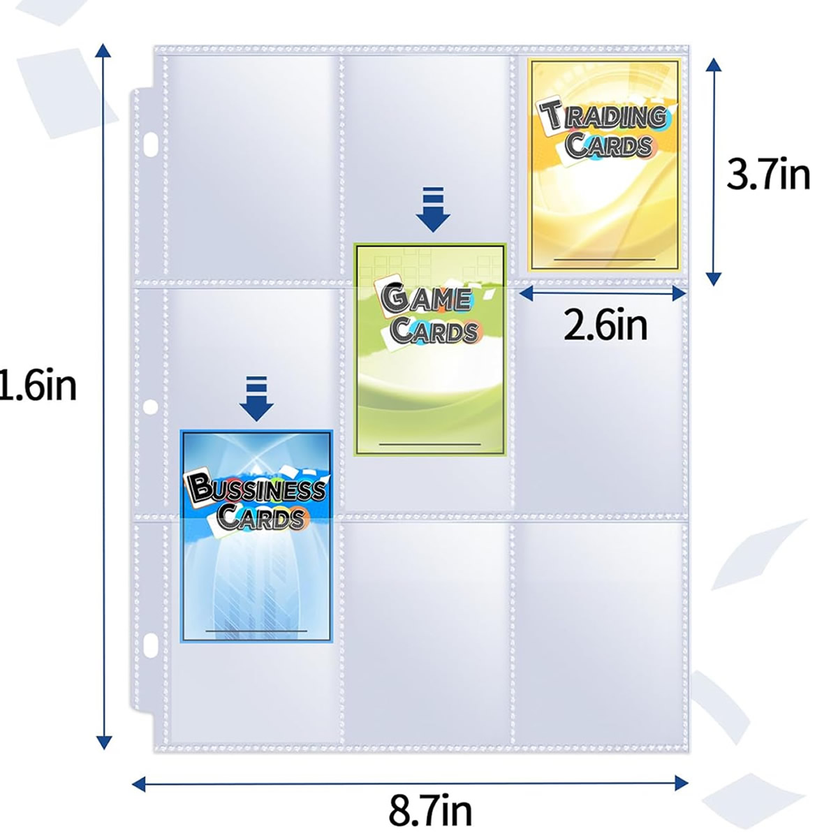 50 sztuk 9-kieszeniowych koszu – Trading Card Binder recenzja i cena