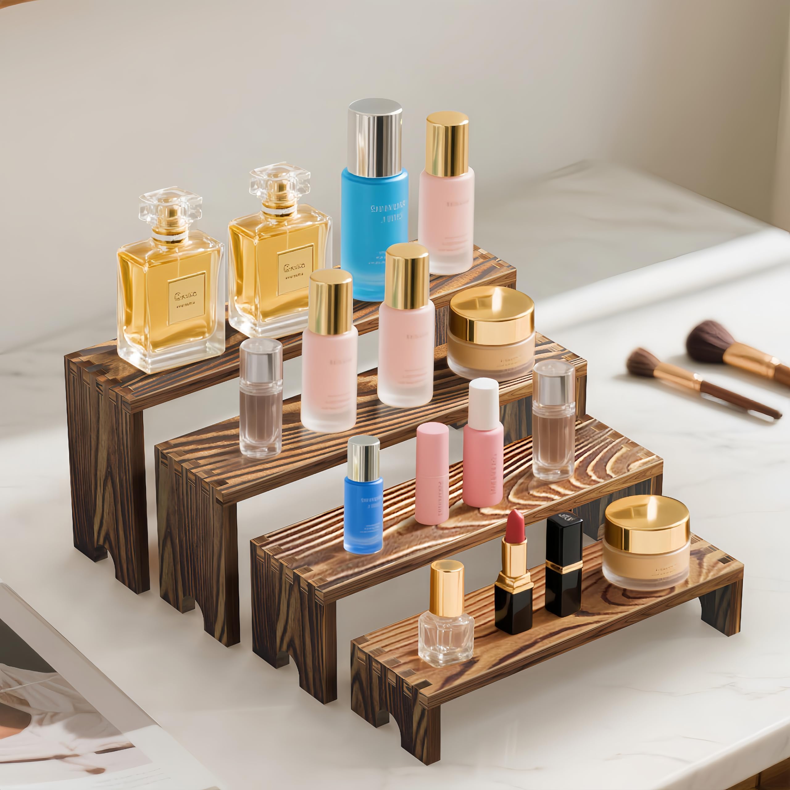 2 zestawy drewnianych wielopoz – Display Risers Set recenzja i cena